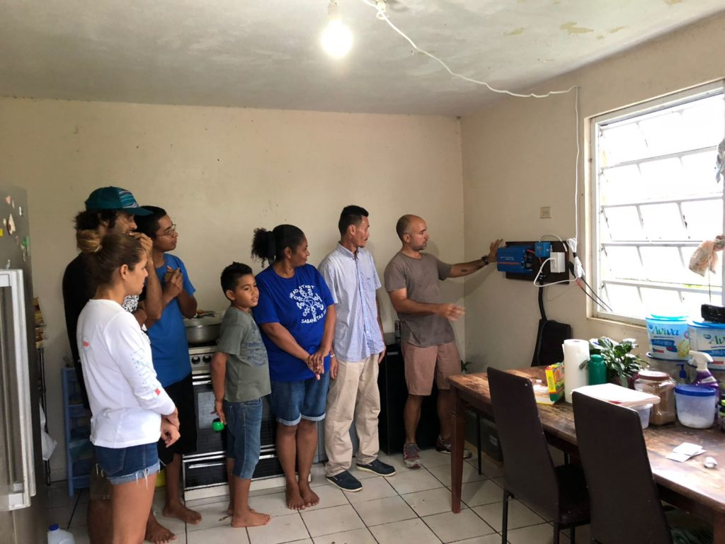 Victron Energy Off-Grid Solar System Powering up after Hurricane Maria